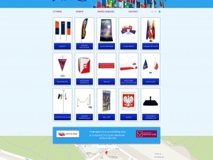 Atrakcyjnie wyglądające flagi reklamowe